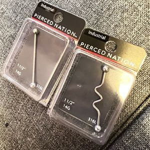 Pierced Nation Industrial Bars | SET OF 2, UNOPENED